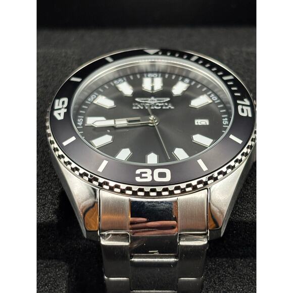 Invicta Pro Diver 46316 Mens 43mm Black Dial Stainless Steel Quartz 50m NIBWT - Picture 5 of 17